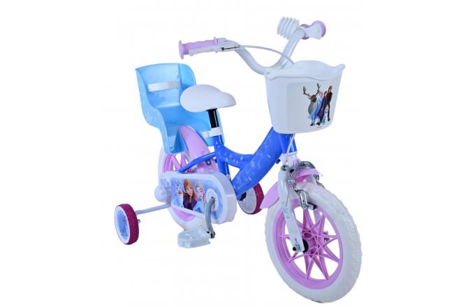 Disney Frozen Kinderfiets - Meisjes - 12 inch - Blauw