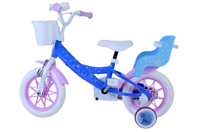 Disney Frozen Kinderfiets - Meisjes - 12 inch - Blauw