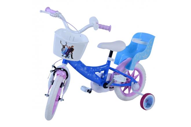 Disney Frozen Kinderfiets - Meisjes - 12 inch - Blauw
