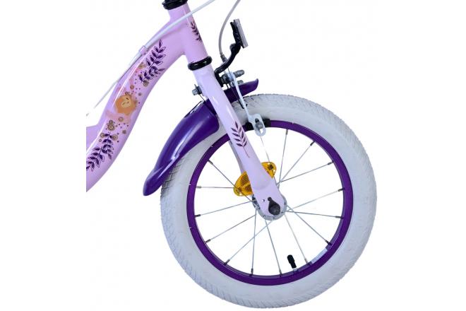 Disney Wish Kinderfiets - Meisjes - 14 inch - Paars - Twee handremmen