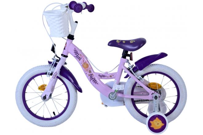 Disney Wish Kinderfiets - Meisjes - 14 inch - Paars - Twee handremmen