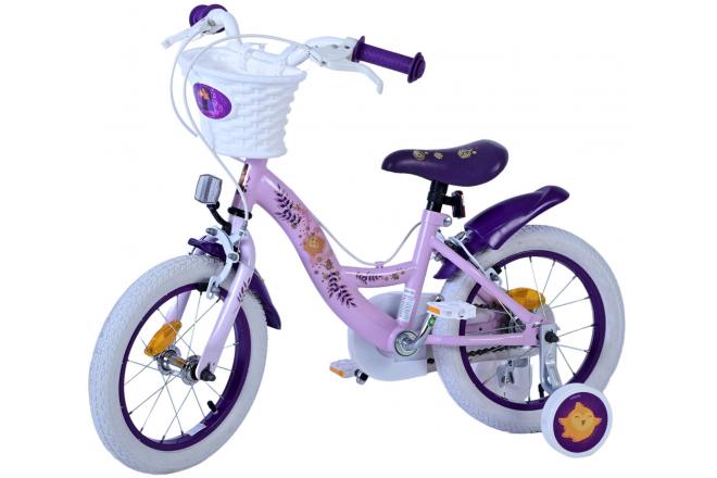 Disney Wish Kinderfiets - Meisjes - 14 inch - Paars - Twee handremmen