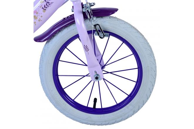 Disney Wish Kinderfiets - Meisjes - 14 inch - Paars - Twee handremmen