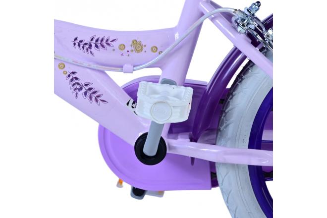 Disney Wish Kinderfiets - Meisjes - 14 inch - Paars - Twee handremmen