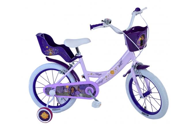 Disney Wish Kinderfiets - Meisjes - 16 inch - Paars - Twee handremmen