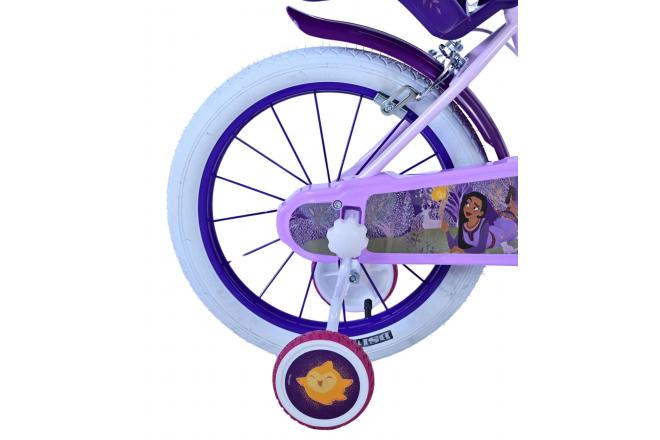 Disney Wish Kinderfiets - Meisjes - 16 inch - Paars - Twee handremmen