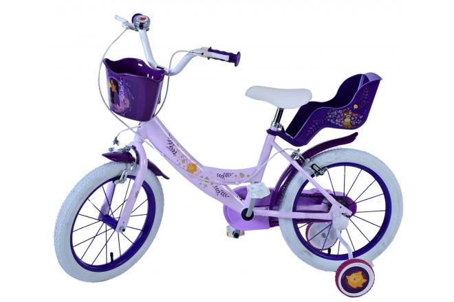 Disney Wish Kinderfiets - Meisjes - 16 inch - Paars - Twee handremmen