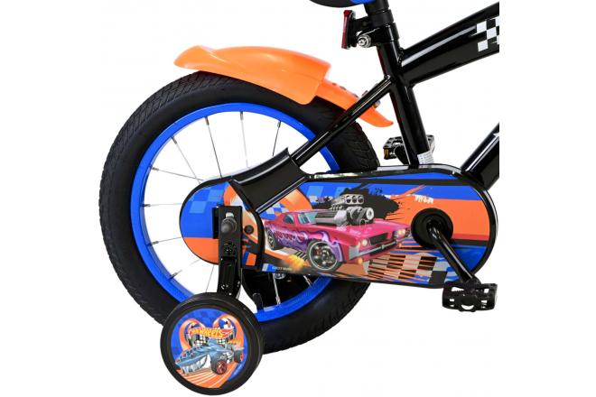 Hot Wheels Kinderfiets - Jongens - 14 inch - Zwart Oranje Blauw