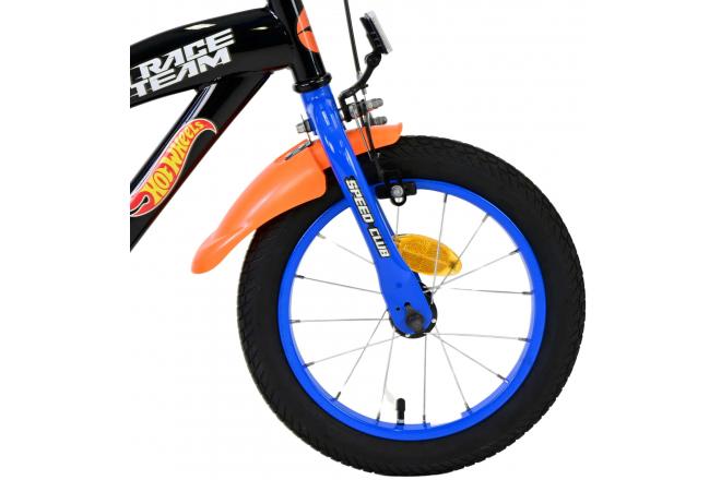 Hot Wheels Kinderfiets - Jongens - 14 inch - Zwart Oranje Blauw