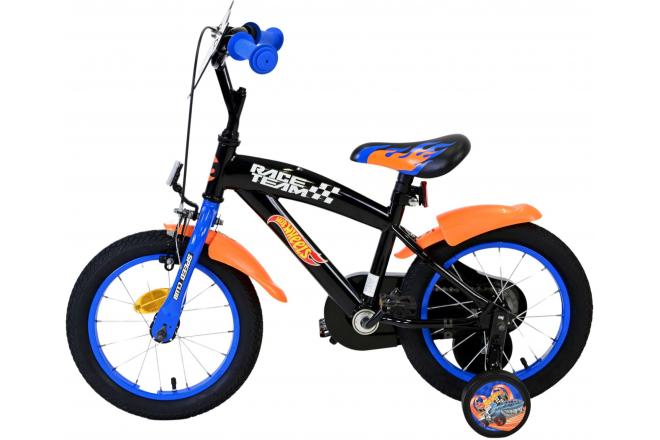 Hot Wheels Kinderfiets - Jongens - 14 inch - Zwart Oranje Blauw