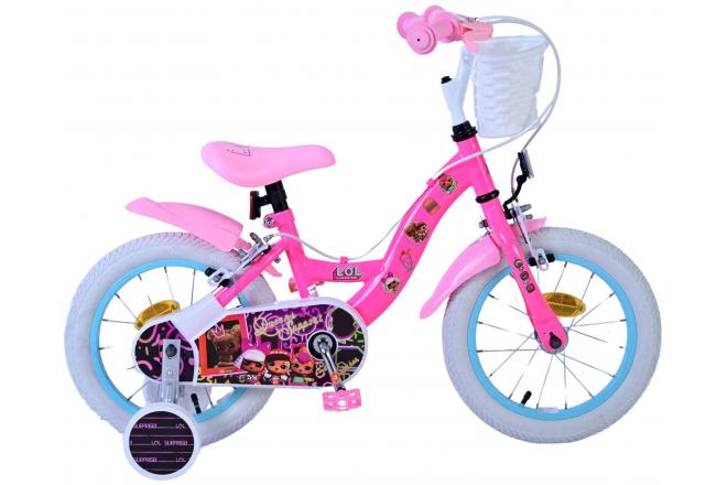 LOL Surprise Kinderfiets – Meisjes – 14 inch – Roze – Twee handremmen