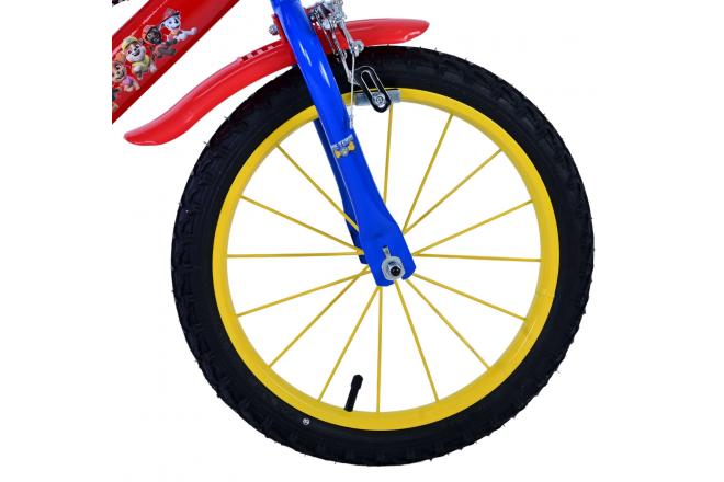 Paw Patrol Kinderfiets - Jongens - 16 inch - Rood - Twee handremmen