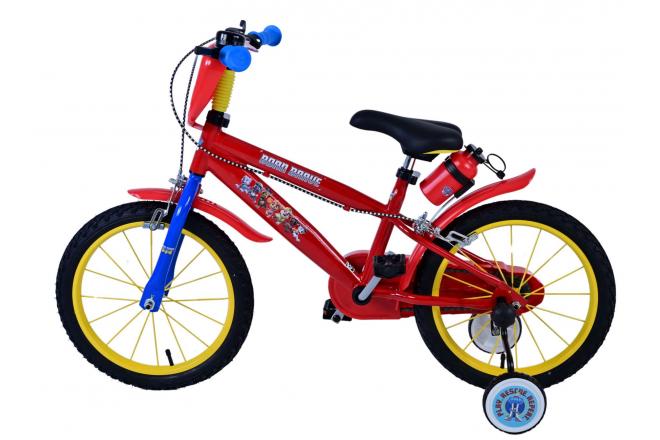 Paw Patrol Kinderfiets - Jongens - 16 inch - Rood - Twee handremmen