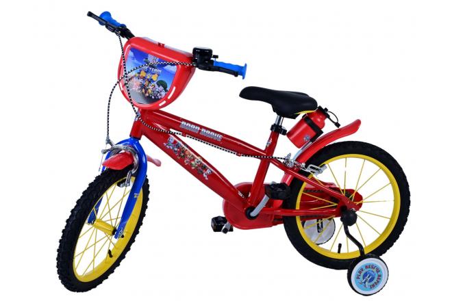 Paw Patrol Kinderfiets - Jongens - 16 inch - Rood - Twee handremmen
