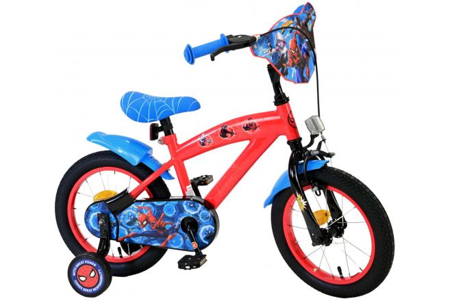 Marvel Spider-Man Kinderfiets - Jongens - 14 inch - Rood/Blauw