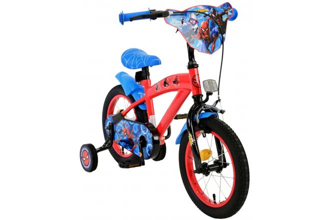 Marvel Spider-Man Kinderfiets - Jongens - 14 inch - Rood/Blauw