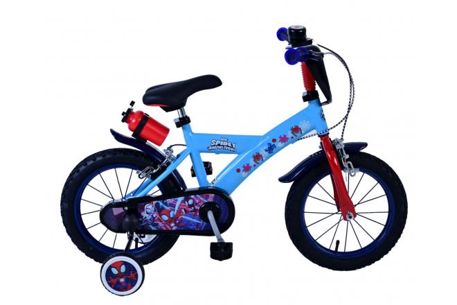 Spidey Kinderfiets – Jongens – 14 inch – Blauw – Twee handremmen
