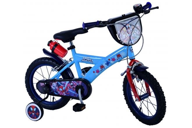 Spidey Kinderfiets - Jongens - 14 inch - Blauw - Twee handremmen