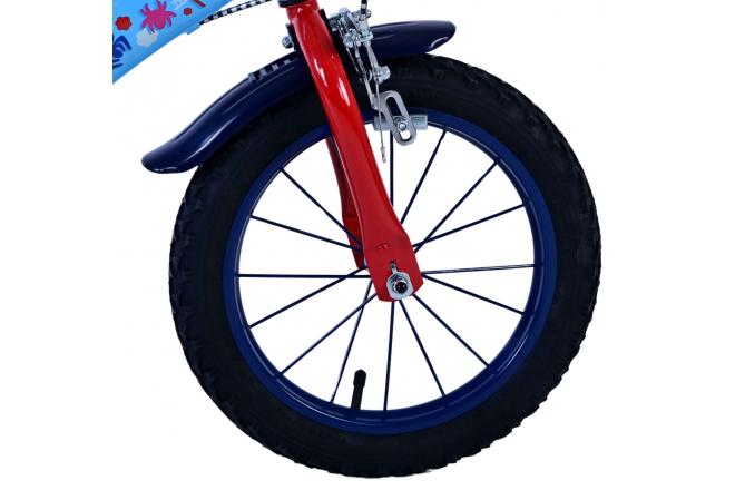 Spidey Kinderfiets - Jongens - 14 inch - Blauw - Twee handremmen