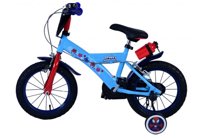 Spidey Kinderfiets - Jongens - 14 inch - Blauw - Twee handremmen