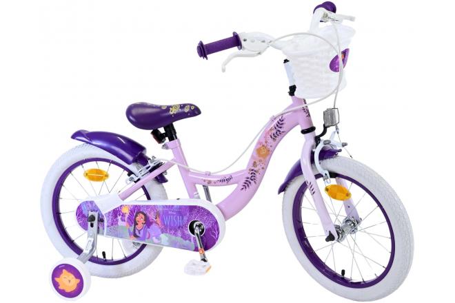 Disney Wish Kinderfiets - Meisjes - 16 inch - Paars - Twee handremmen