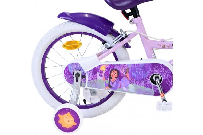 Disney Wish Kinderfiets - Meisjes - 16 inch - Paars - Twee handremmen