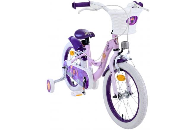 Disney Wish Kinderfiets - Meisjes - 16 inch - Paars - Twee handremmen