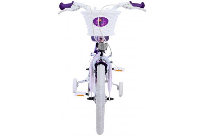 Disney Wish Kinderfiets - Meisjes - 16 inch - Paars - Twee handremmen