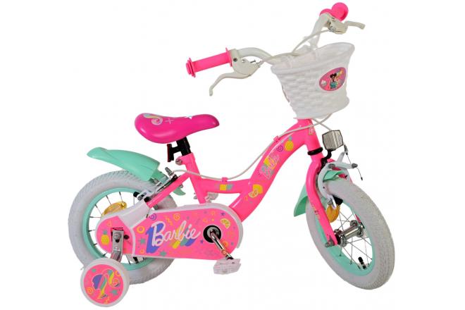 Barbie Kinderfiets - Meisjes - 12 inch - Roze - Twee Handremmen