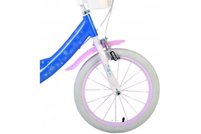 Frozen Kinderfiets - Meisjes - 16 inch - Blauw - Twee handremmen