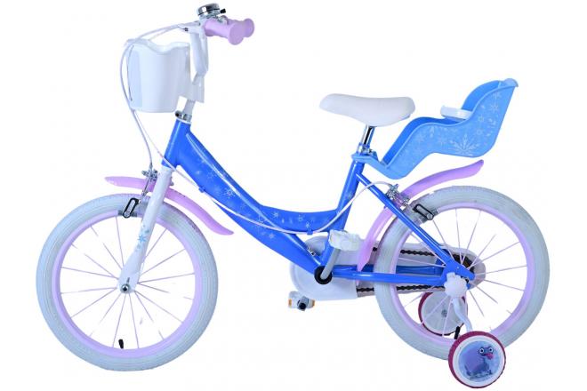 Frozen Kinderfiets - Meisjes - 16 inch - Blauw - Twee handremmen