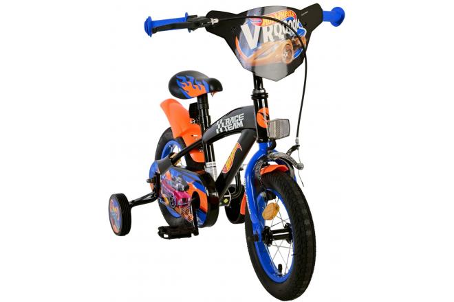 Hot Wheels Kinderfiets - Jongens - 12 inch - Zwart Oranje Blauw