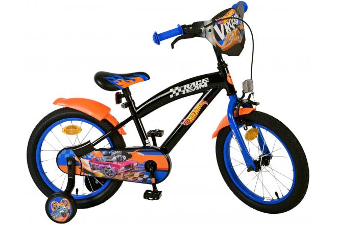 Hot Wheels Kinderfiets - Jongens - 16 inch - Zwart Oranje Blauw