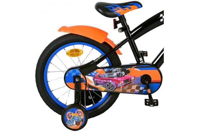 Hot Wheels Kinderfiets - Jongens - 16 inch - Zwart Oranje Blauw