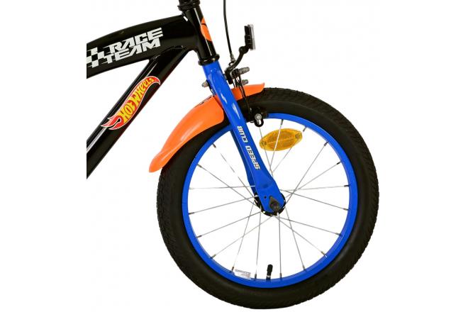 Hot Wheels Kinderfiets - Jongens - 16 inch - Zwart Oranje Blauw