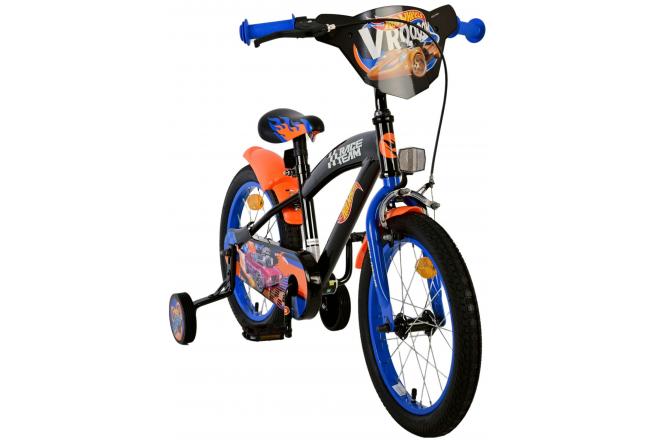 Hot Wheels Kinderfiets - Jongens - 16 inch - Zwart Oranje Blauw