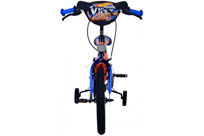 Hot Wheels Kinderfiets - Jongens - 16 inch - Zwart Oranje Blauw - Twee handremmen