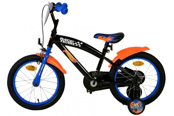 Hot Wheels Kinderfiets - Jongens - 16 inch - Zwart Oranje Blauw