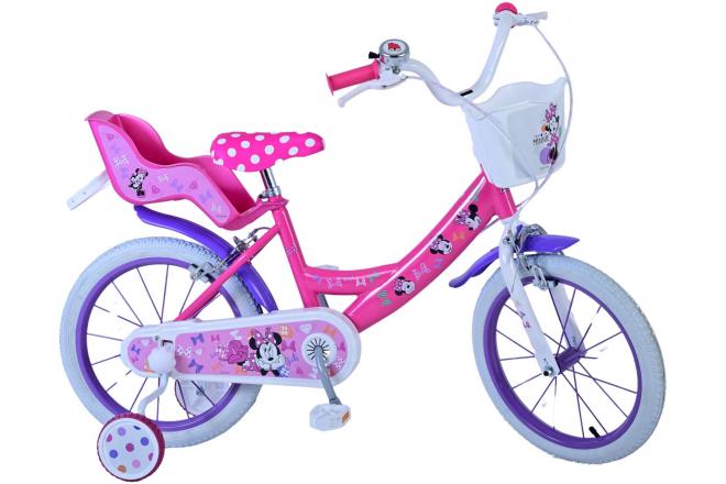 Minnie Cutest Ever! Kinderfiets - Meisjes - 16 inch - Roze - Twee handremmen