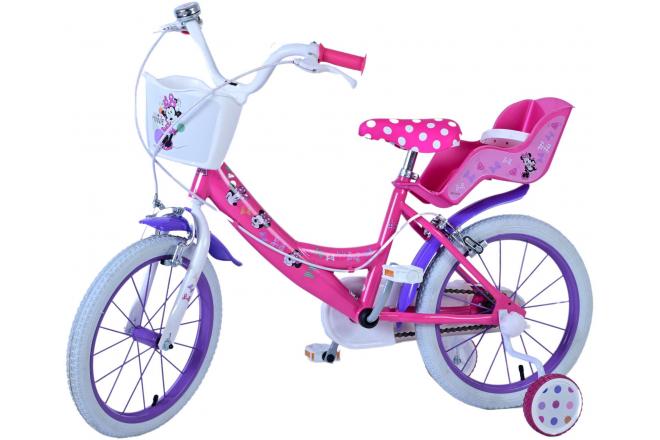 Minnie Cutest Ever! Kinderfiets - Meisjes - 16 inch - Roze - Twee handremmen