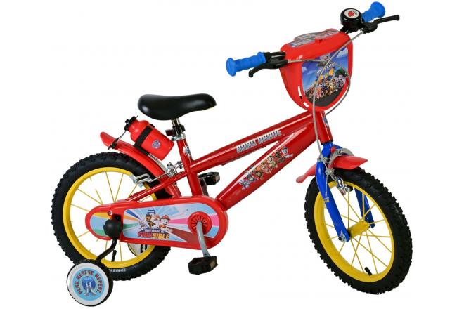 Paw Patrol Kinderfiets - Jongens - 14 inch - Rood - Twee handremmen