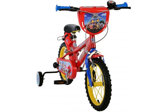 Paw Patrol Kinderfiets - Jongens - 14 inch - Rood - Twee handremmen