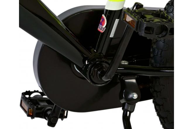 Volare Sportivo Kinderfiets - Jongens - 18 inch - Neon Geel Zwart - Twee Handremmen