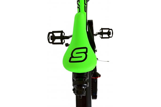 Volare Sportivo Kinderfiets - Jongens - 18 inch - Neon Groen Zwart - Twee Handremmen