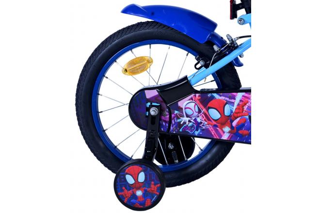 Spidey Kinderfiets - Jongens - 16 inch - Blauw - Twee handremmen