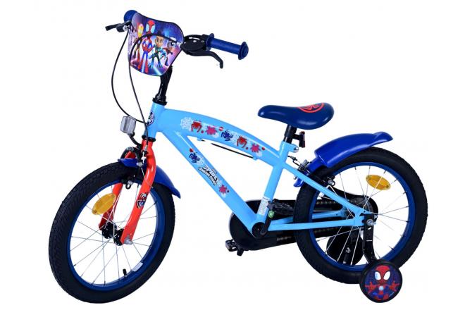 Spidey Kinderfiets - Jongens - 16 inch - Blauw - Twee handremmen