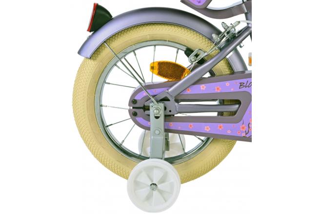 Volare Blossom Kinderfiets - Meisjes - 14 inch - Paars - Twee Handremmen