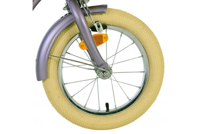 Volare Blossom Kinderfiets - Meisjes - 14 inch - Paars - Twee Handremmen