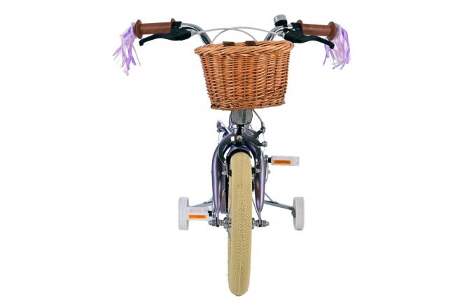 Volare Blossom Kinderfiets - Meisjes - 14 inch - Paars - Twee Handremmen