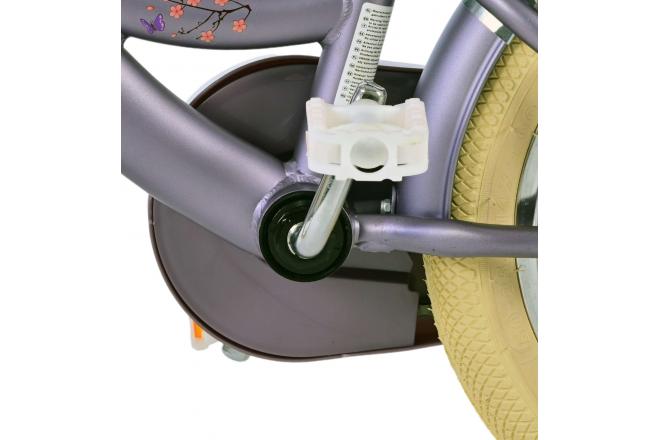 Volare Blossom Kinderfiets - Meisjes - 14 inch - Paars - Twee Handremmen